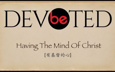 Having The Mind Of Christ